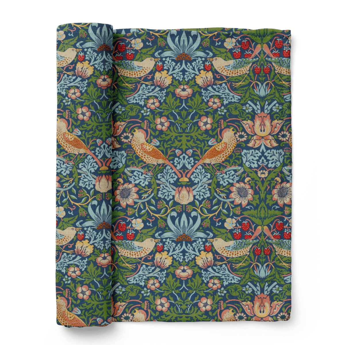 おくるみ ガーゼ|花束スワドル ウィリアムモリス いちご泥棒 | Stella おくるみ ガーゼ|花束スワドル ウィリアムモリス いちご泥棒 | Stella