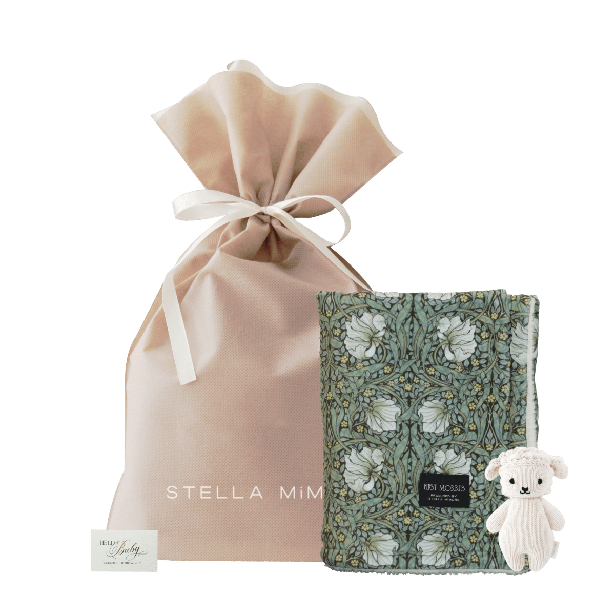 出産祝いギフトセット｜柄が選べる ブランケット+ぬいぐるみギフトセット1 - Stella Mimore