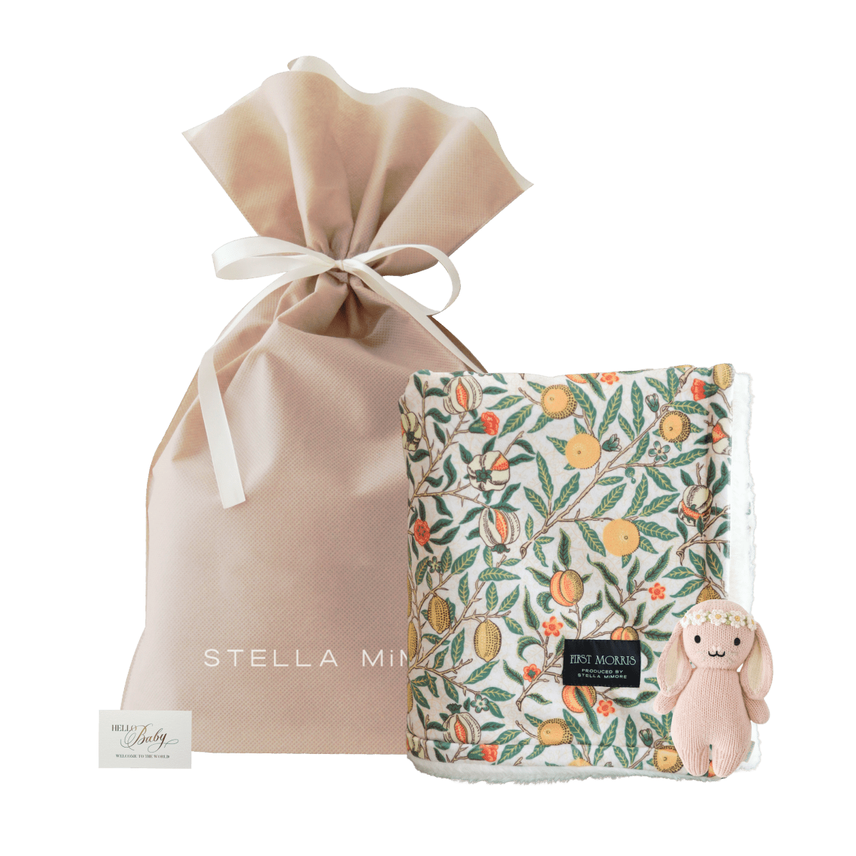 出産祝いギフトセット｜柄が選べる ブランケット+ぬいぐるみギフトセット2 - Stella Mimore