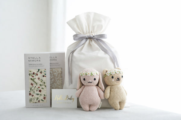 出産祝いギフトセット　おくるみ ぬいぐるみ