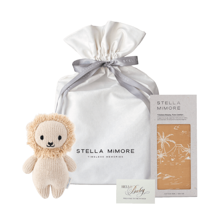 【cuddle + kind】ベビーライオン＆パームウィンド 出産祝いギフトセット - Stella Mimore