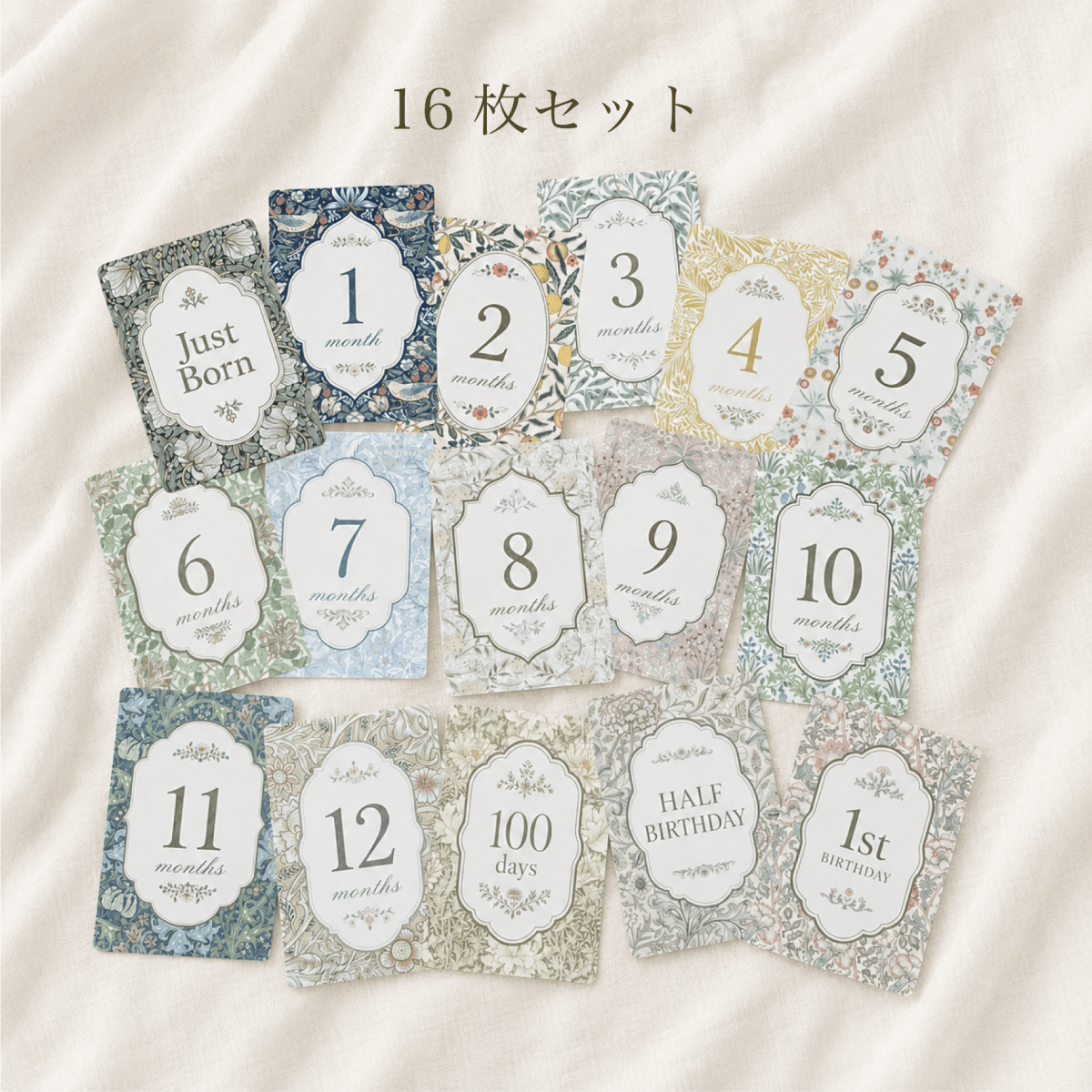 First Morris　マイルストーンカード | 月齢成長記録セット - Stella Mimore