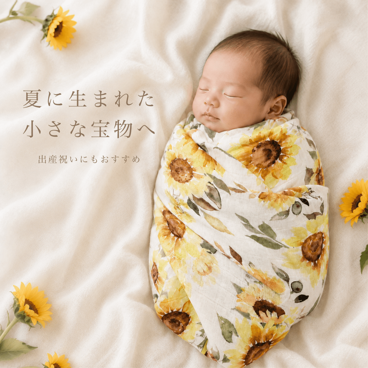 花束スワドル サンフラワー - Stella Mimore