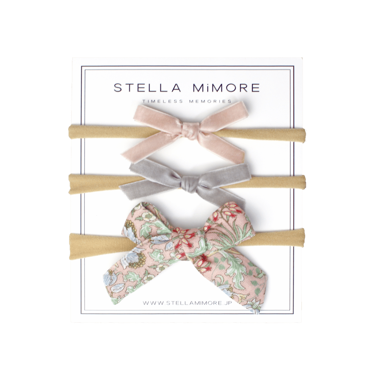 ベビーヘアバンド リボンアソート / ウィリアム・モリス ヒヤシンス - Stella Mimore